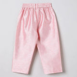 Boys Pink Kurta Pyjama with Embroidered Bandi Jacket | Festive Ethnic Set - BYB PREMIUM