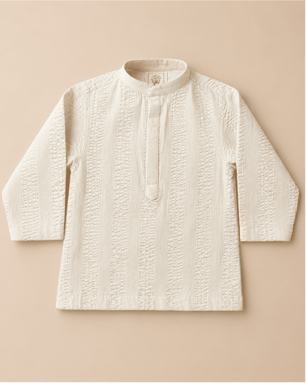 Boys Pure Cotton Kurta Set with Embroidered Gingham Nehru Jacket - BYB PREMIUM