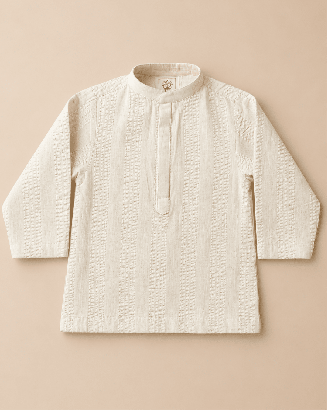 Boys Pure Cotton Kurta Set with Embroidered Gingham Nehru Jacket - BYB PREMIUM