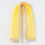 Load image into Gallery viewer, Bright Yellow chiffon hand Embroidered Lehenga Set for Girls - BYB PREMIUM
