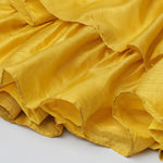 Load image into Gallery viewer, Brown Velvet Top &amp; Mustard Yellow Silk Skirt Set - BYB PREMIUM
