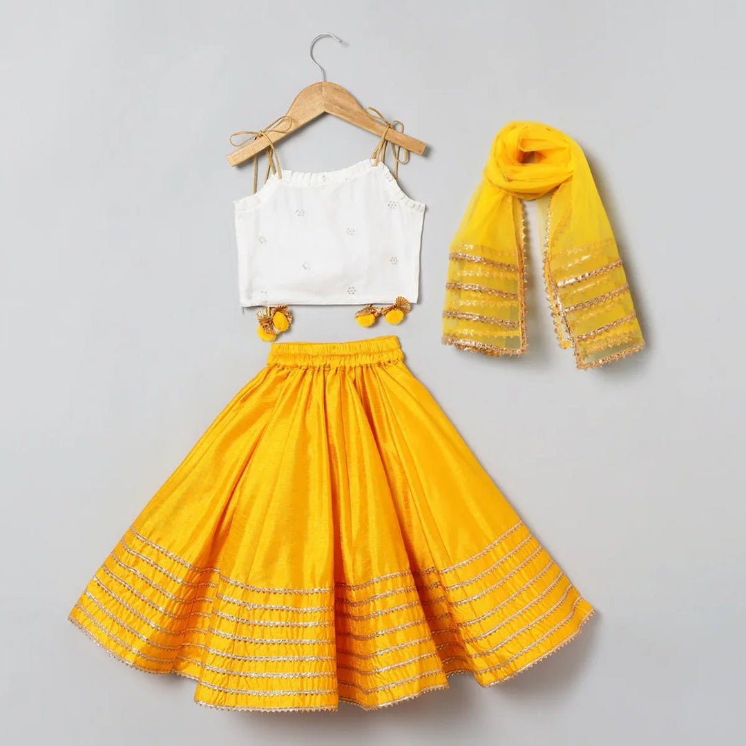 Butterfly Bloom Tissue Silk Lehenga Set - BYB PREMIUM