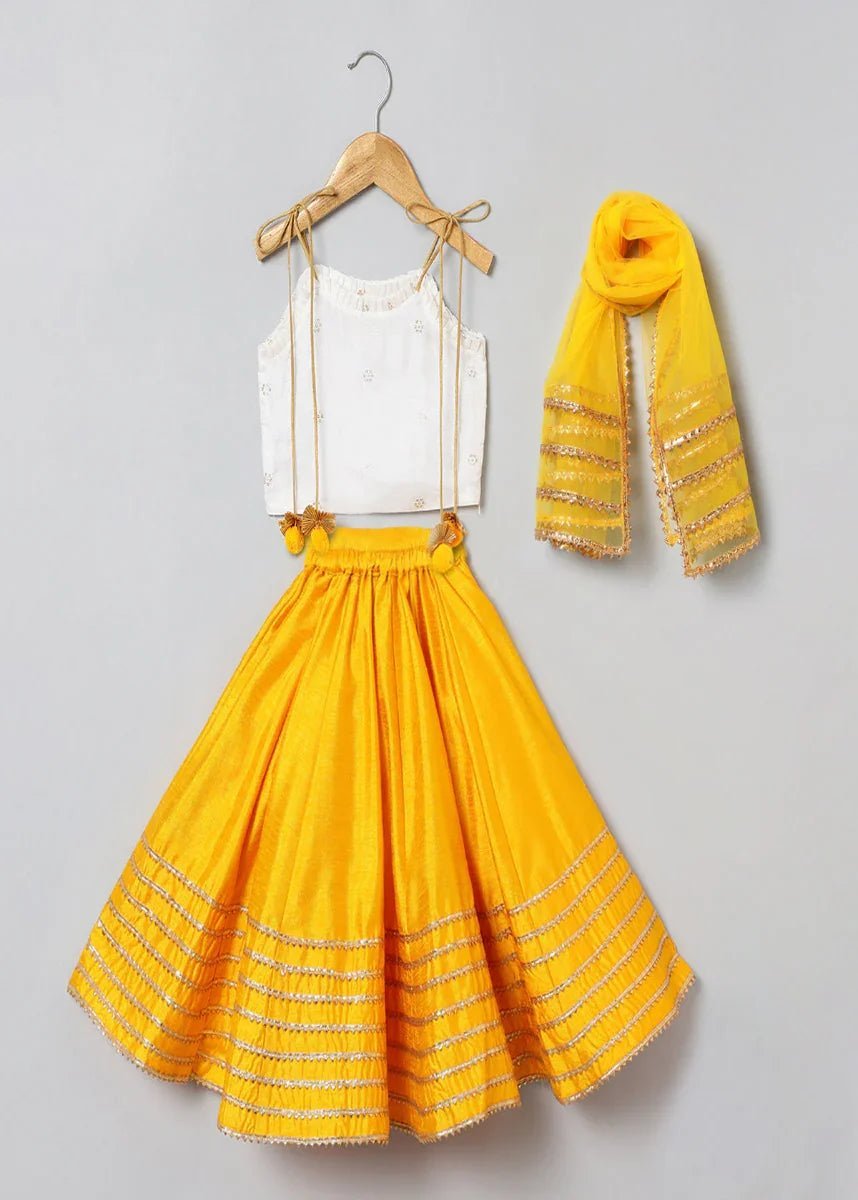 Butterfly bloom tissue silk lehenga set   byb premium