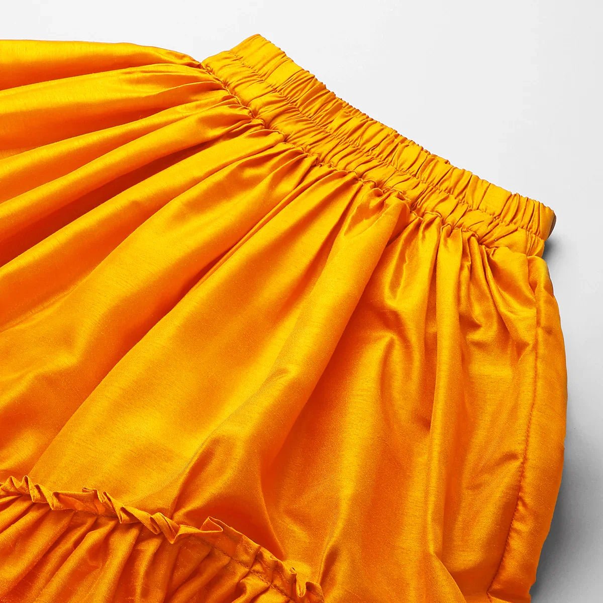 Byb premium dola silk embroidered halter top and paneled skirt set   byb premium