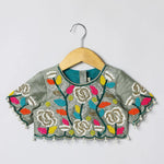 Load image into Gallery viewer, BYB PREMIUM full hand beads embroidery raw silk skirt and top - BYB PREMIUM
