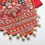 Load image into Gallery viewer, BYB PREMIUM tussor silk full hnad embroidered top and skirt set - BYB PREMIUM
