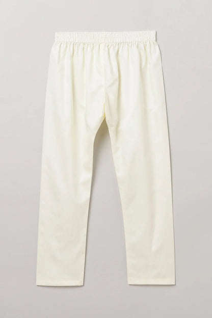 BYB White Cotton Kurta Pajama Set - BYB PREMIUM