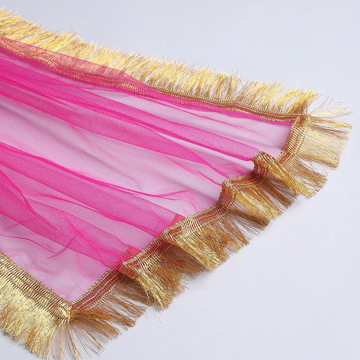 Chanderi halter neck lehenga set for girls   byb premium