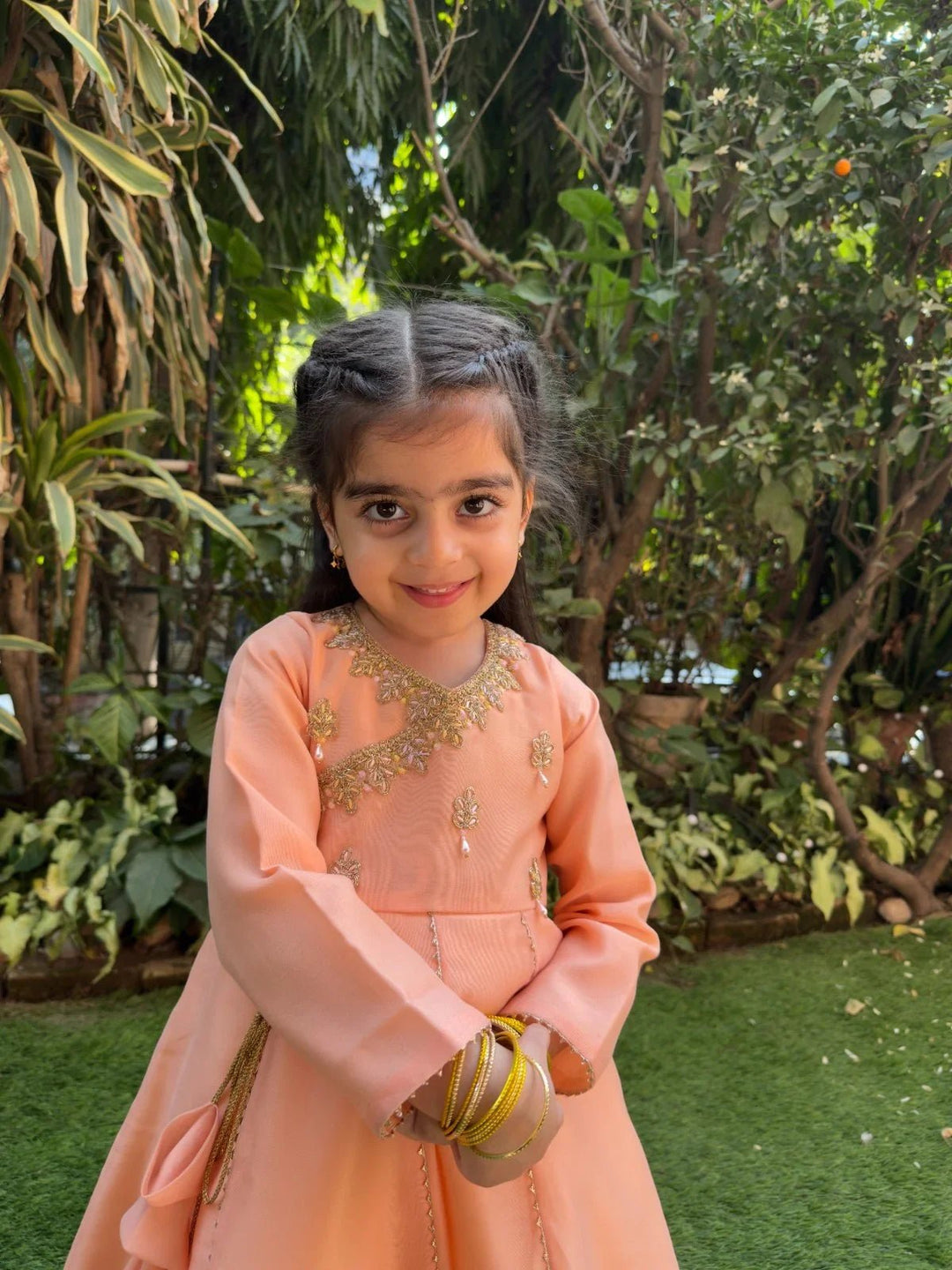 girls ethnic lehenga set for wedding celebrations
