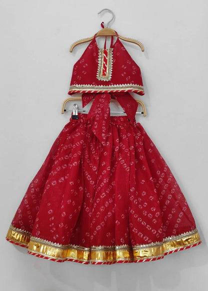 Cotton Kota Bandhani Printed Lehenga Set - BYB PREMIUM