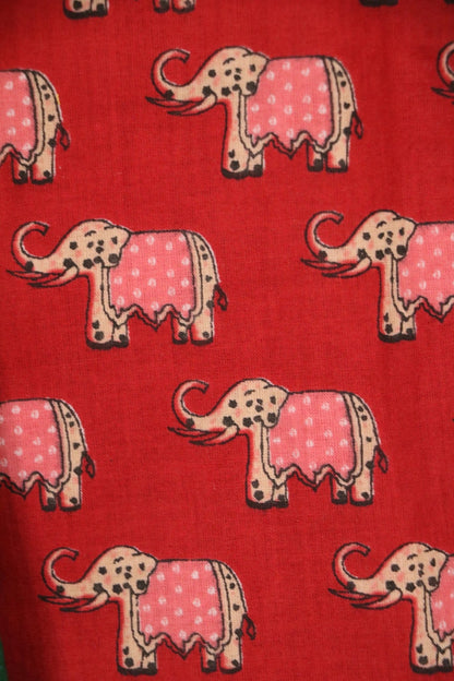 Dark Green & Red Jaipuri Ethnic Set for Boys - BYB PREMIUM