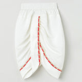 Dola Silk Kurta & Dhoti Set with Pearl-Embellished Ganesha Embroidery - BYB PREMIUM