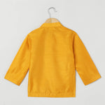 Load image into Gallery viewer, Dola Silk Kurta &amp; Dhoti Set with Pearl - Embellished Ganesha Embroidery - BYB PREMIUM
