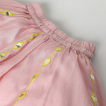 Load image into Gallery viewer, Dusty Pink Chanderi Silk Girls Lehenga Set with Mirror Work &amp; Dupatta - BYB PREMIUM
