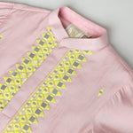 Load image into Gallery viewer, Dusty Pink Chanderi Silk Kurta with Pyjama Set for Boys - BYB PREMIUM
