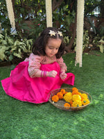 Load image into Gallery viewer, Dusty Pink Velvet Lehenga Set - BYB PREMIUM
