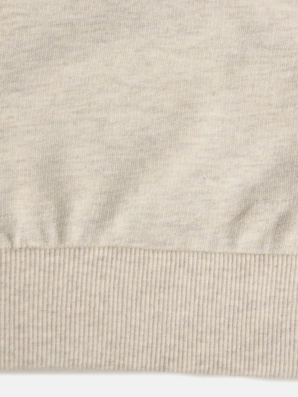 Ecru Melange Cotton Elastane Sweatshirt for Girls - BYB PREMIUM