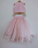 Embroidered Organza Skirt & Raw Silk Top Set - BYB PREMIUM