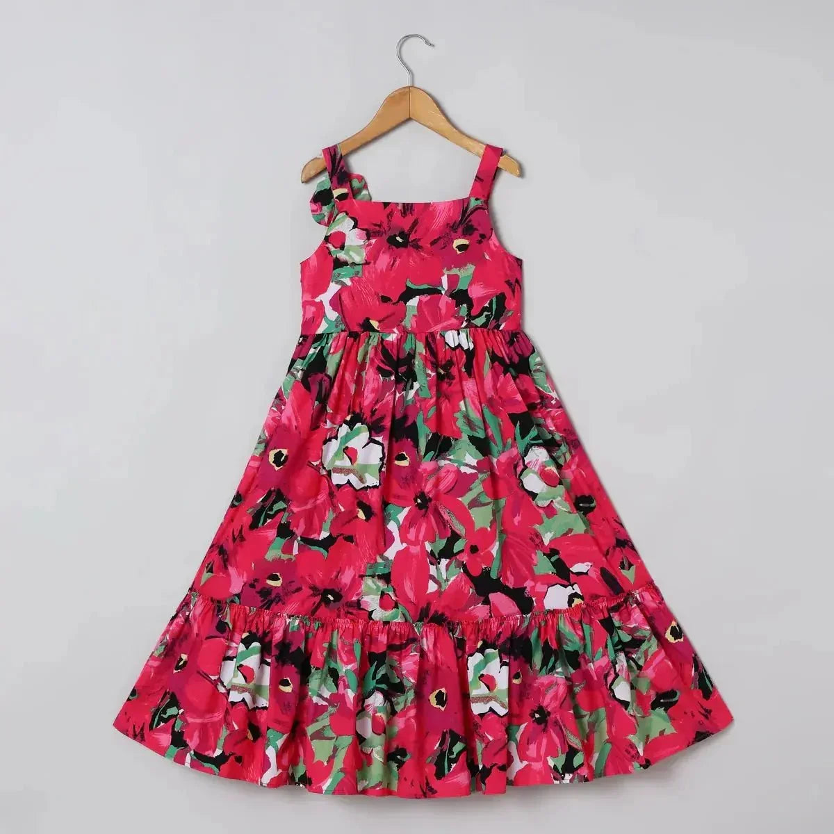 Floral cotton maxi dress   byb premium