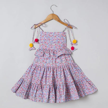 Floral Strap Dress - BYB PREMIUM