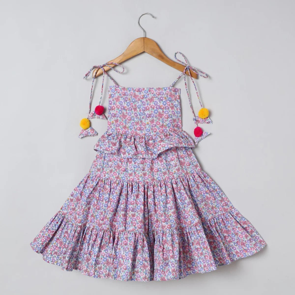 Floral strap dress   byb premium