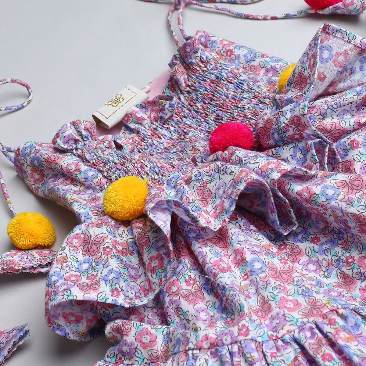 Floral strap dress   byb premium