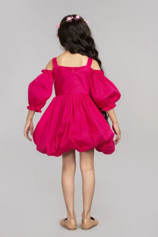 Fuchsia Balloon Dress - BYB PREMIUM