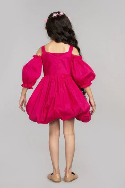 Fuchsia Balloon Dress - BYB PREMIUM