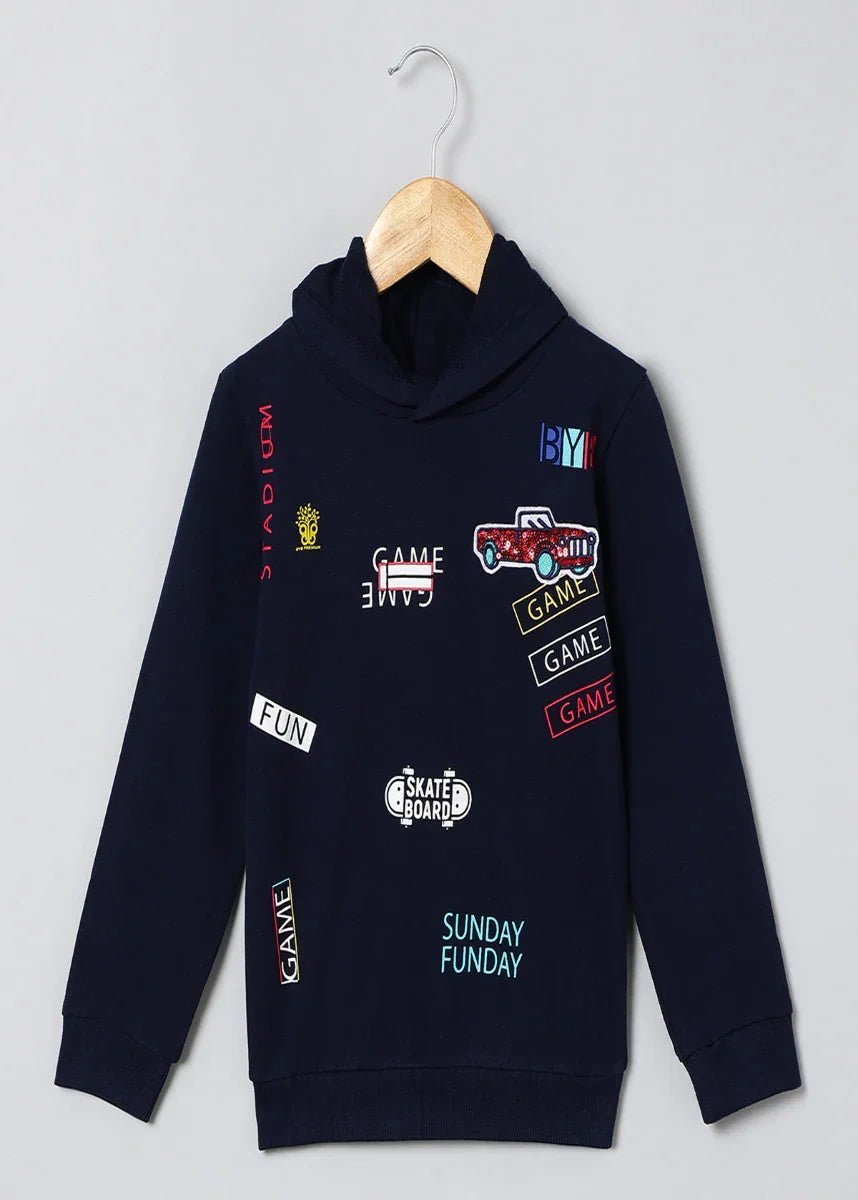 Game on basket sporty sweatshirt for kids   byb premium