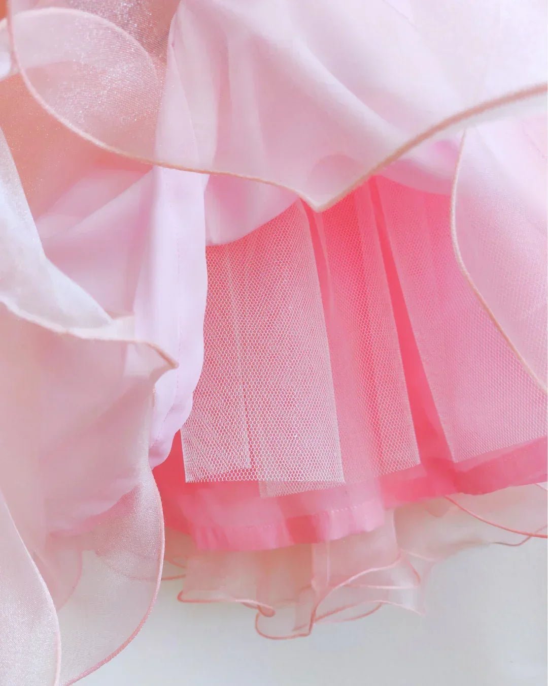 Girls Floral Embroidered Crop Top with Pink Skirt | Party & Festive Wear - BYB PREMIUM