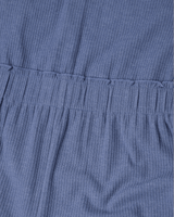 Girls Linen Lurex Co-ord Combo Set – Blue Jumpsuit & Embroidered Top with Shorts (Pack of 2) - BYB PREMIUM