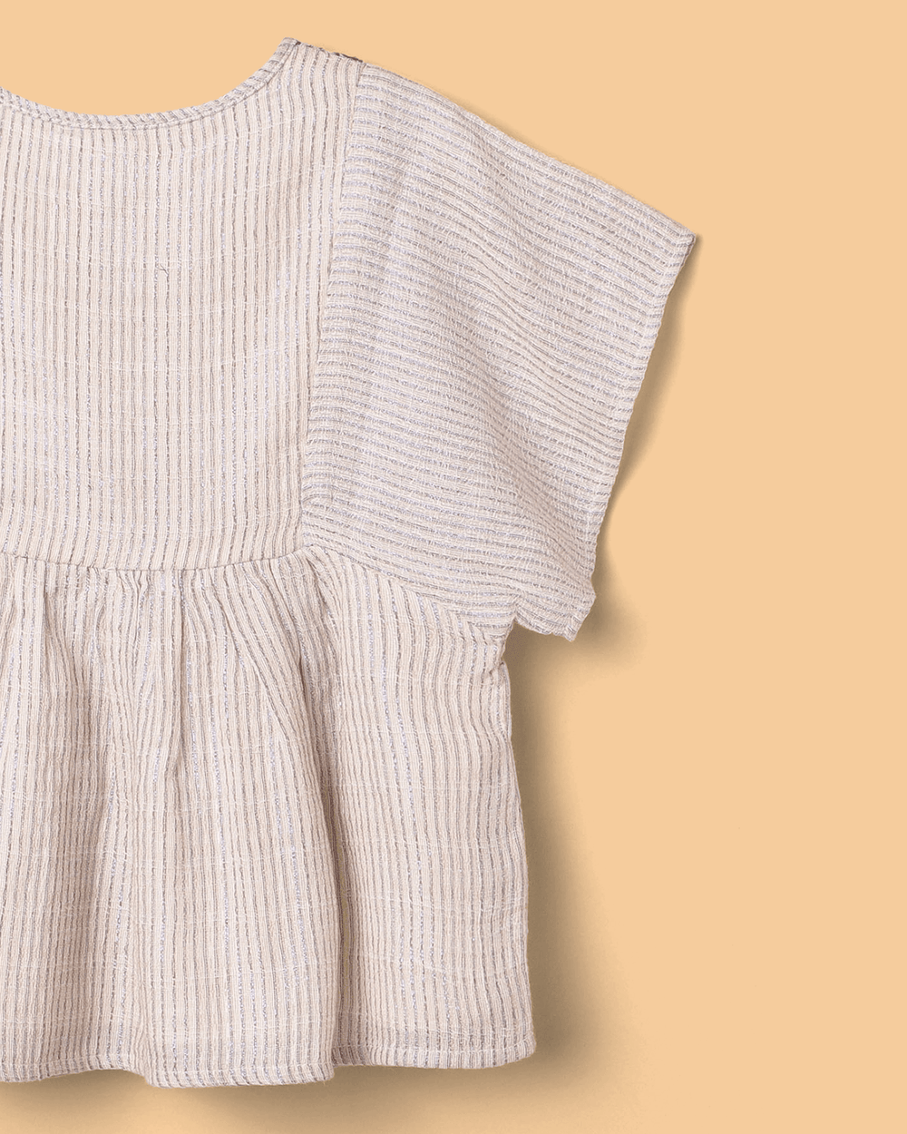 Girls Linen Lurex Co-ord Combo Set – Blue Jumpsuit & Embroidered Top with Shorts (Pack of 2) - BYB PREMIUM