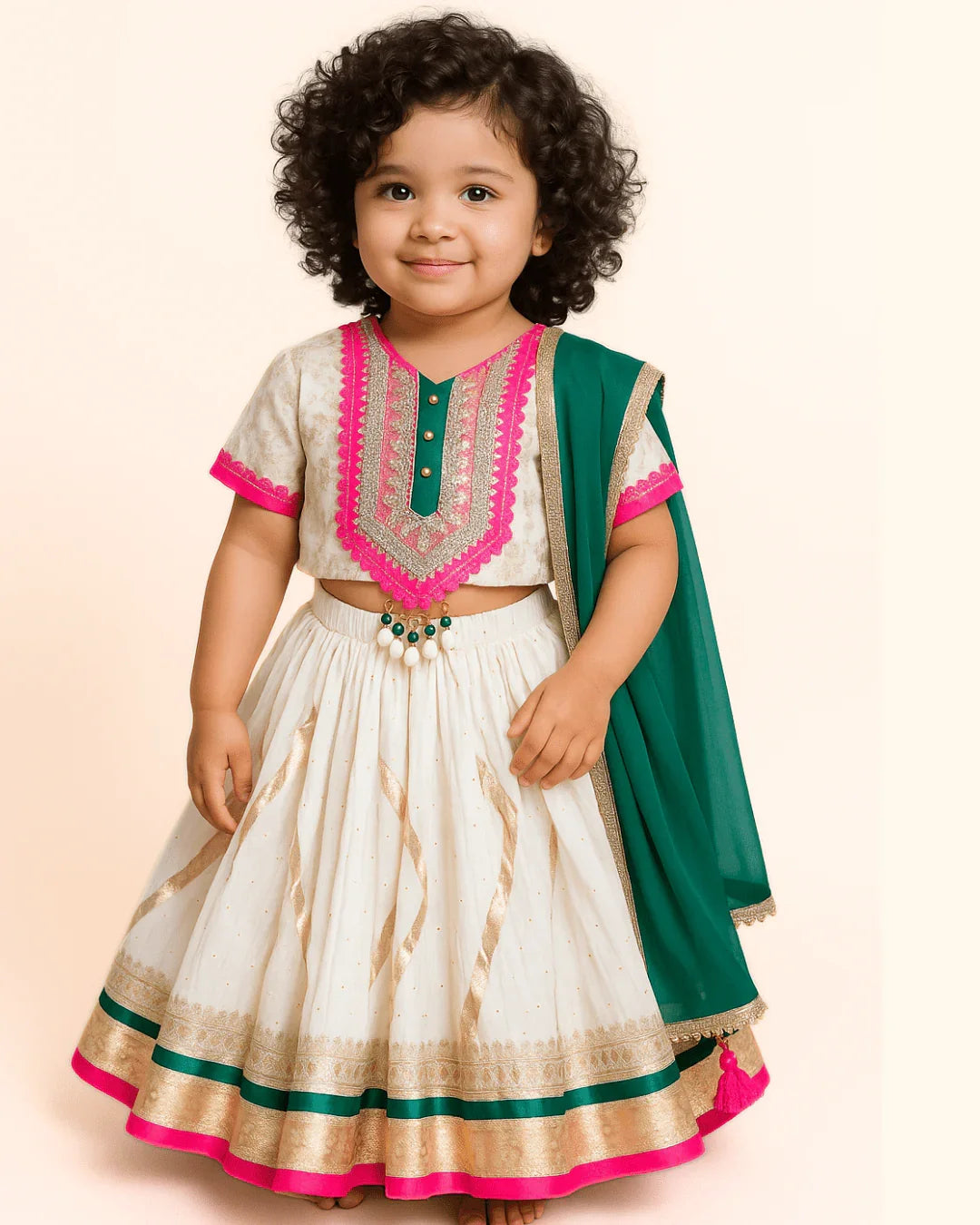 Girls ethnic lehenga choli for wedding wear
