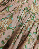 Girls Peach Cotton Sharara Set with Printed Peplum Top| Premium Cotton Ethnic Wear - BYB PREMIUM