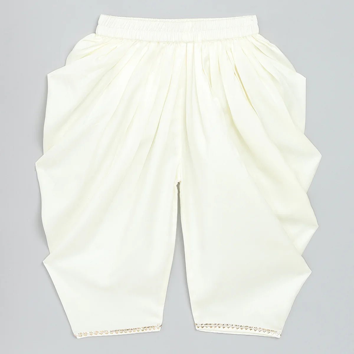 Girls pink floral off   shoulder dhoti set   byb premium