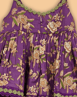 Girls Purple Cotton Sharara Set with Printed Peplum Top| Premium Cotton Ethnic Wear - BYB PREMIUM