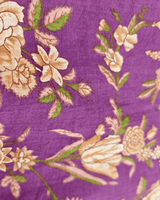 Girls Purple Pure Cotton Kurta Pant Set with Floral Print | Premium Cotton Ethnic Wear - BYB PREMIUM