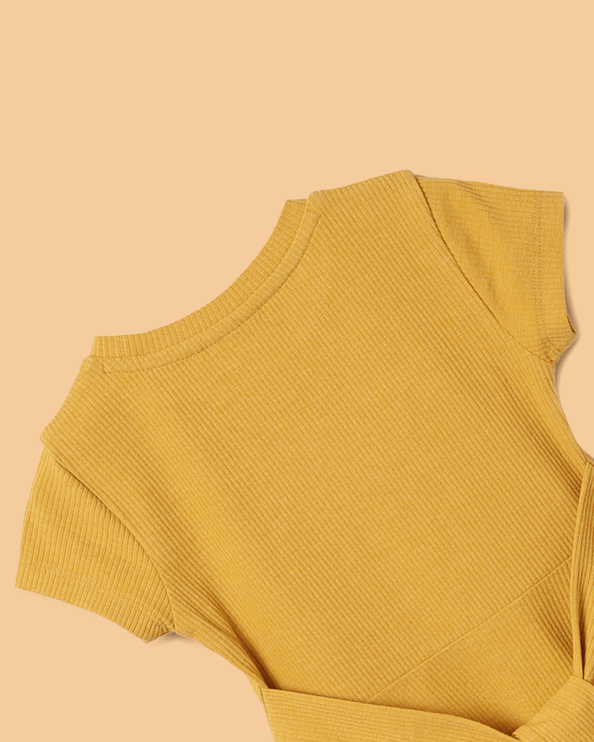 Girls viscose moss dress combo set – mustard solid dress & embroidered beige dress (pack of 2)   byb premium