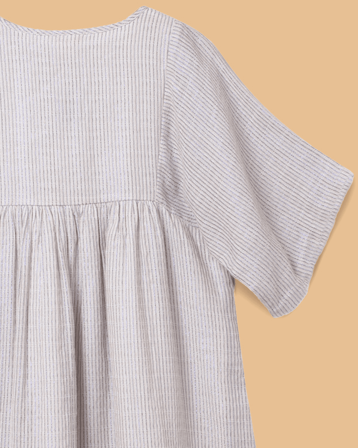 Girls viscose moss dress combo set – mustard solid dress & embroidered beige dress (pack of 2)   byb premium