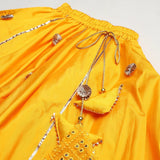 Girls Yellow Lehenga Set with Dupatta - BYB PREMIUM