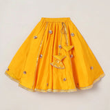 Girls Yellow Lehenga Set with Dupatta - BYB PREMIUM