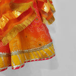 Load image into Gallery viewer, Girls Yellow Silk Top &amp; Bandhani Lehenga Set - BYB PREMIUM
