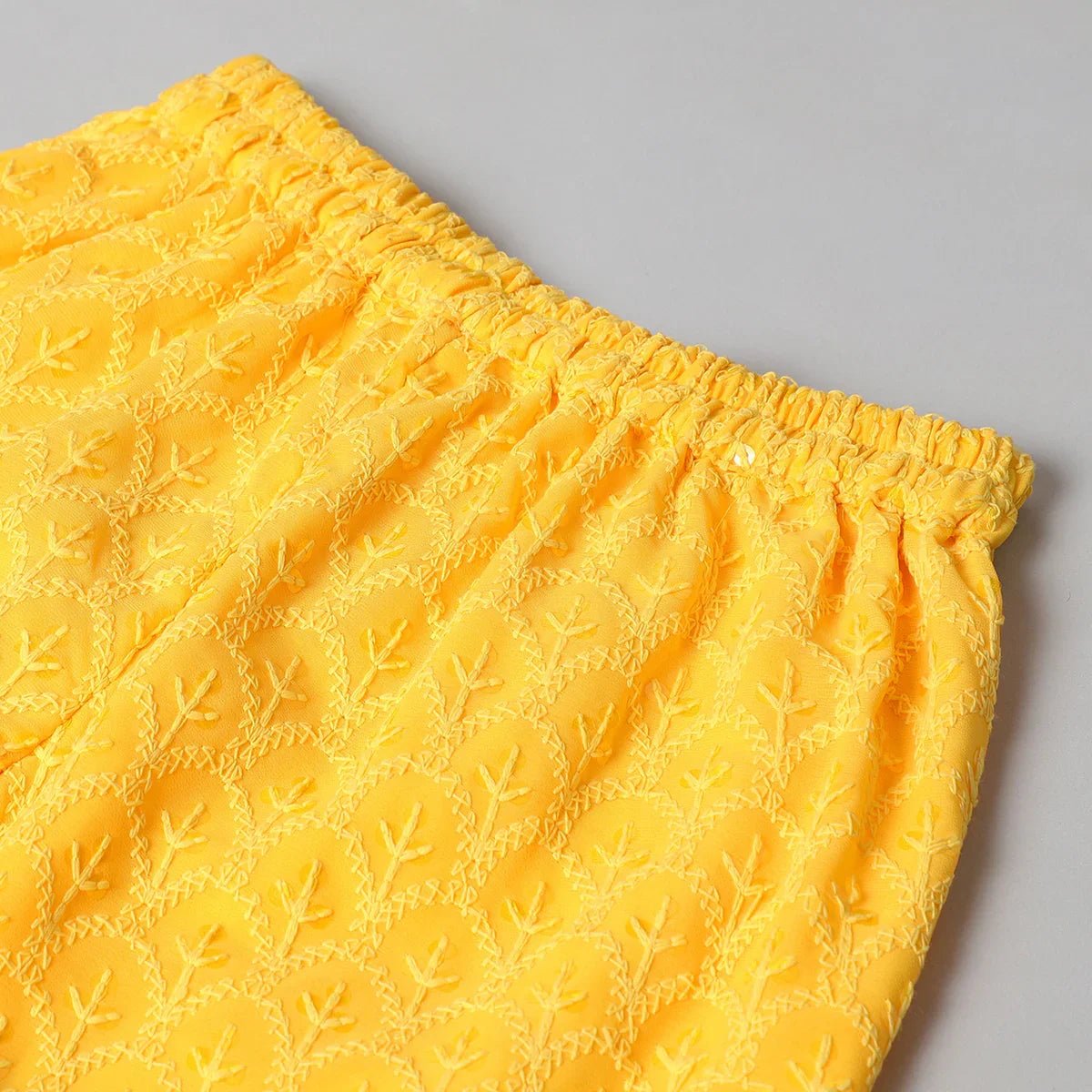 Golden Glow Embroidered Sharara Set - BYB PREMIUM