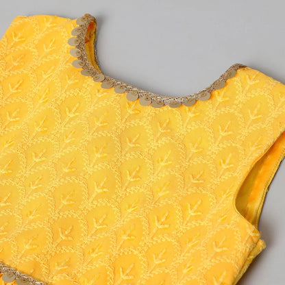 Golden Glow Embroidered Sharara Set - BYB PREMIUM