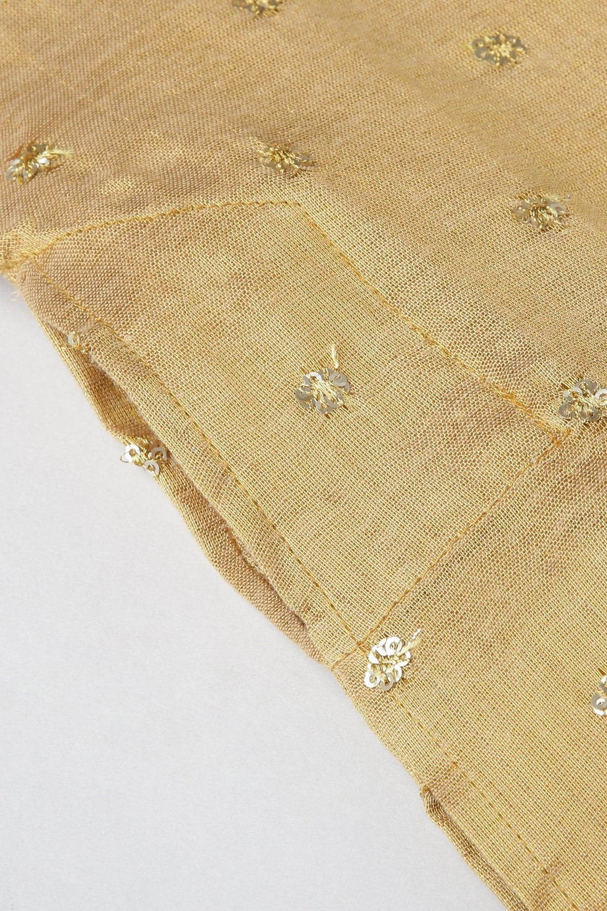 Golden glow mirror work kurta set   byb premium