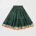 Load image into Gallery viewer, Green Cotton Kota Halter Top &amp; Bandhani Skirt Set for Baby Girls - BYB PREMIUM

