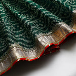 Load image into Gallery viewer, Green Kota Doria Gota Embellished Strappy Top Skirt Set - BYB PREMIUM
