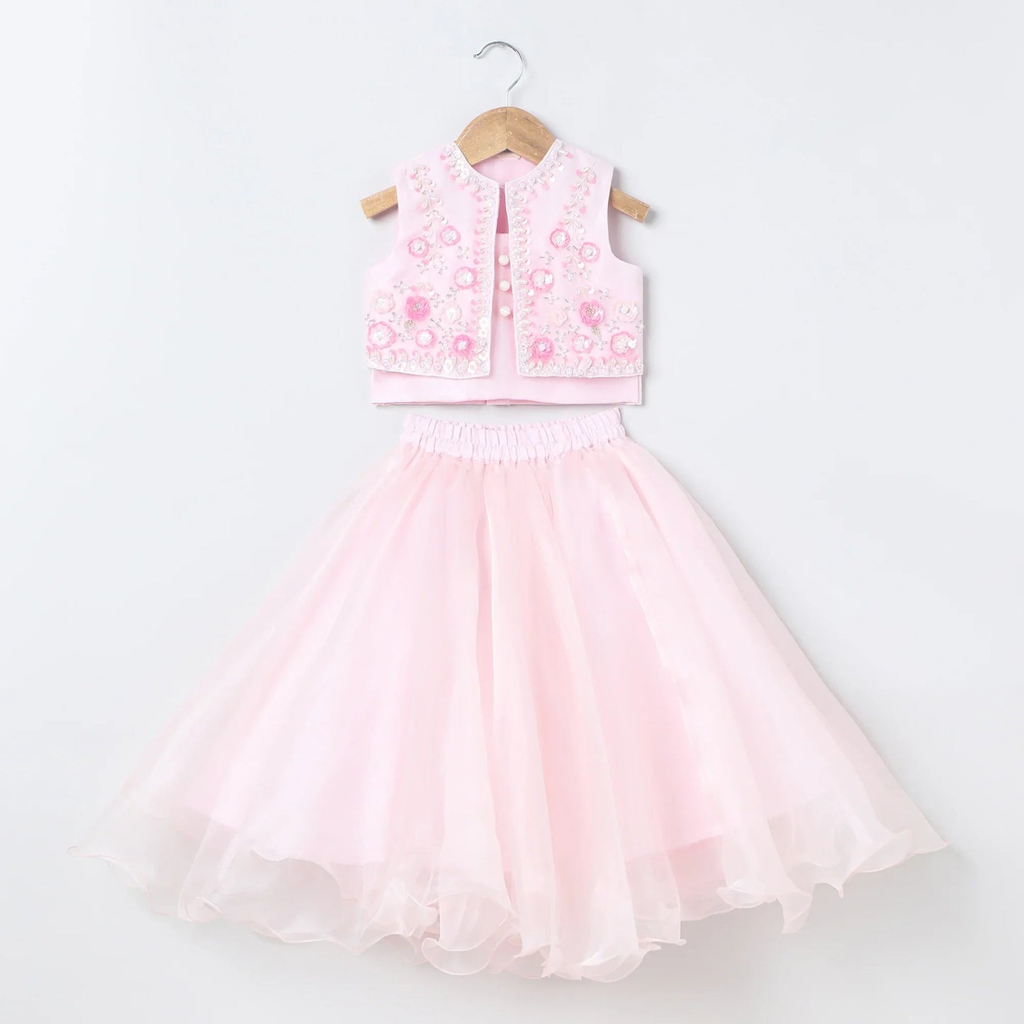 Hand Embroidered 3 pcs Skirt set - BYB PREMIUM