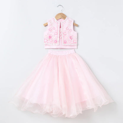 Hand Embroidered 3 pcs Skirt set - BYB PREMIUM