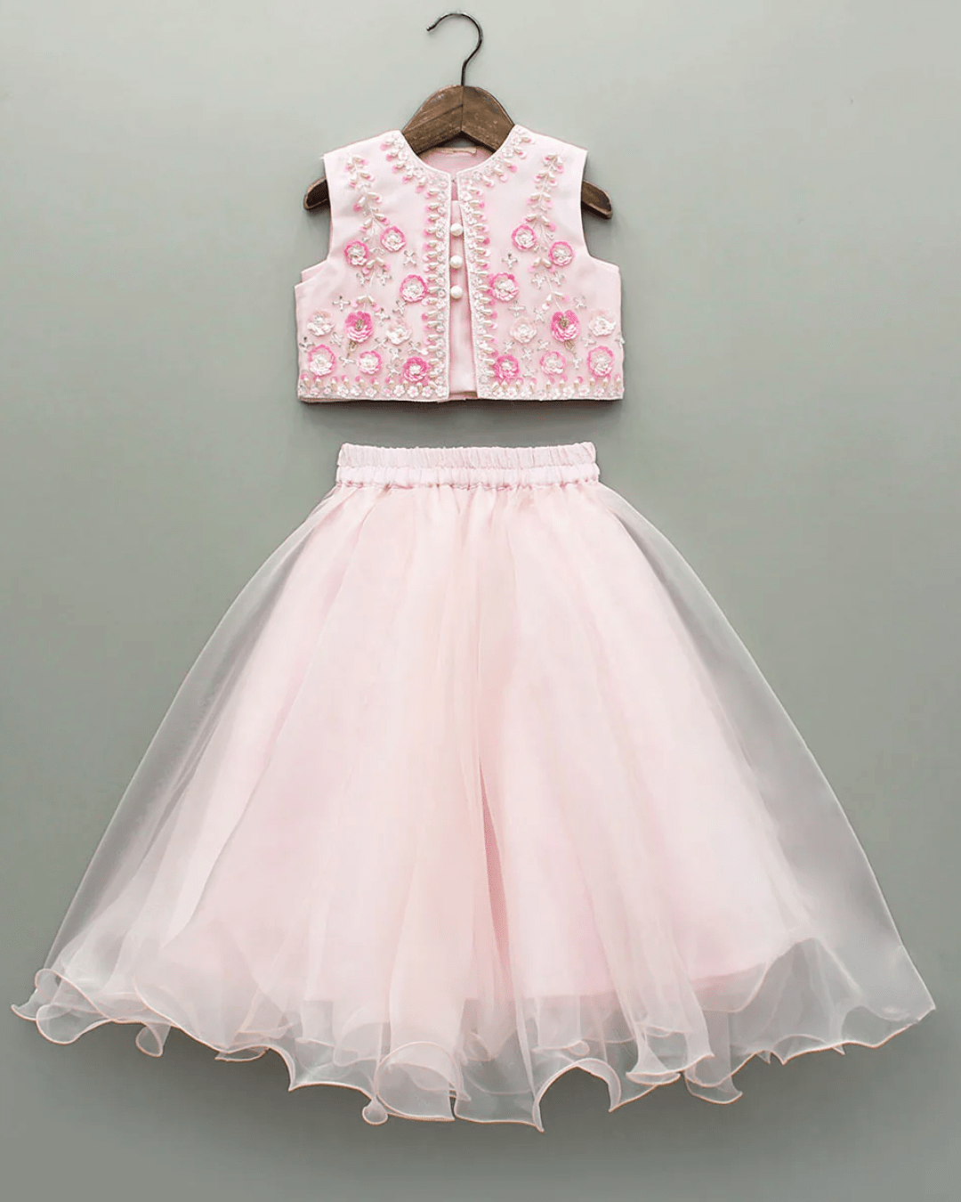 Hand Embroidered 3 pcs Skirt set - BYB PREMIUM